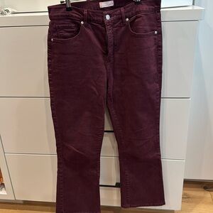 Loft Kick Flare Burgundy Jeans size 29/8